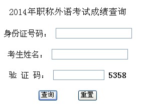 西藏2014年职称英语考试成绩查询入口