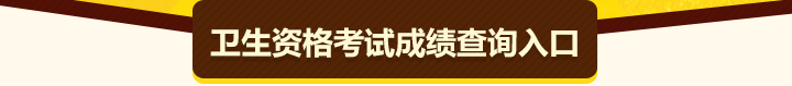 2016卫生资格考试成绩查询入口