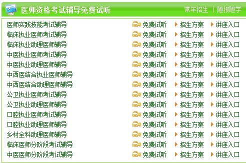 张家口医学考试网官网培训视频课程