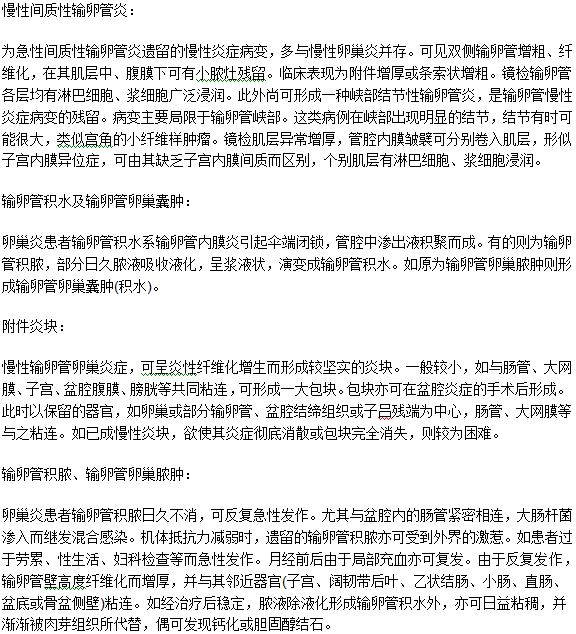 卵巢炎不治愈会出现的四种并发症介绍