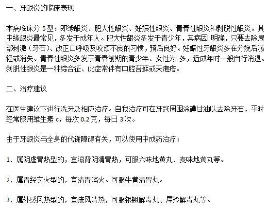 牙龈炎的中医辩证疗法有哪些？