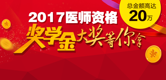 2017年医师资格考试奖学金