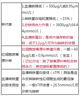 临床助理医师辅导:缺铁性贫血的实验室检查