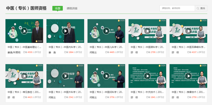中医专长医师资格考试免费学习视频