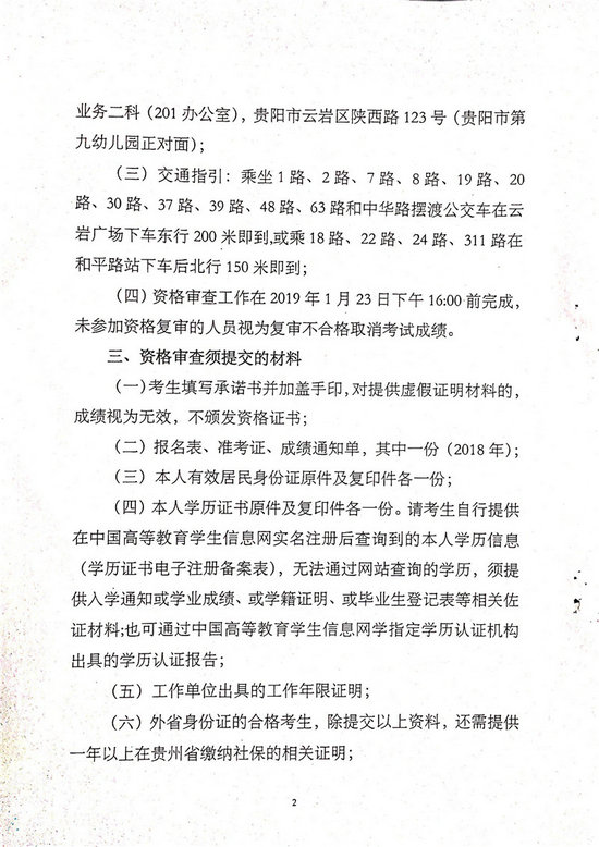 贵州2018年执业药师考后复审通知及合格人员名单公布！