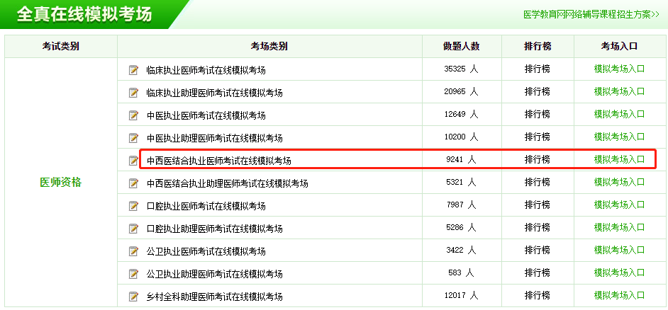 中西医执业医师在线模拟考场，2019年备考免费题库等你体验！