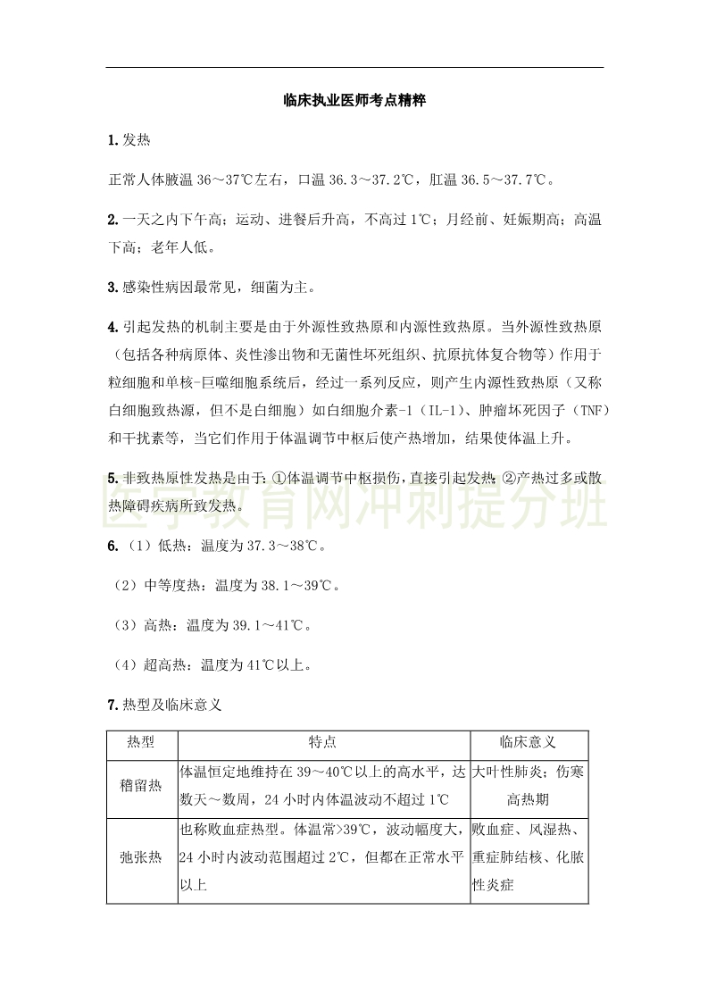 临床执业医师“实践综合”科目24大高频出题点，抢分速记（1）