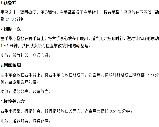 自我按摩对月经不调的辅助治疗作用