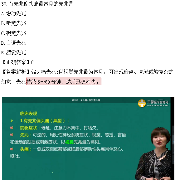 医学教育网课程vs2018年临床执业医师试题图文对比第四单元（3）