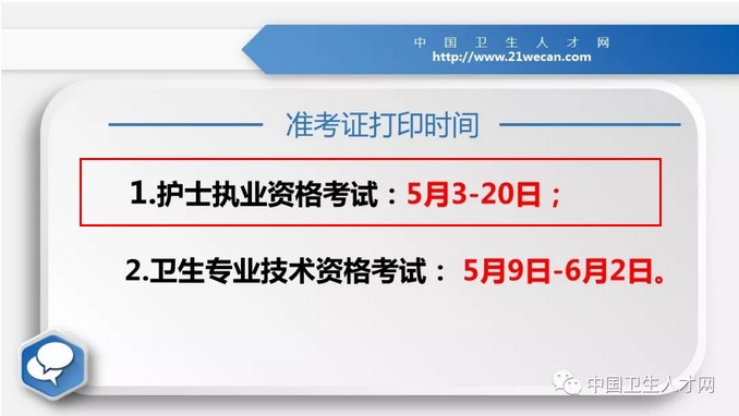 2019年护士资格考试准考证打印