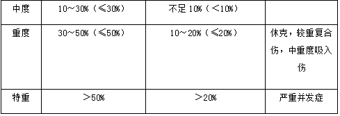 烧伤深度和分度